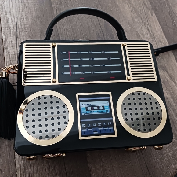 Handbags - Boombox Bag Hard Case with Handle & Removable Crossbody Strap
